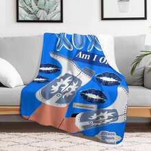 Megan Music Flannel Throw Blanket – Soft, Lightweight, All-Season Decorative Blanket For Couch Or Sofa With Vintage Pop Art Design, Machine Washable - Nhiều màu - Xem 5