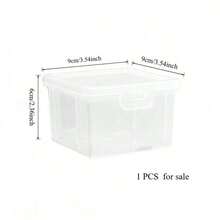 1pc Minimalist Transparent Cable Management Box, Compact & Elegant Cable Organizer Box, Dust-Proof & Waterproof Desktop Cord Holder - Clear - View 16