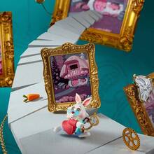 Miniso Disney Alice im Wunderland Kunstgalerie-Serie Blind Box, PVC+ABS Material, Kunstgalerie-Ölgemälde-Texturdetails, Schreibtisch-Dekoration Ornament, geeignet zum Sammeln und Verschenken (1 Stück, zufällig versendet) - Verschiedenfarbig - Übersicht 5