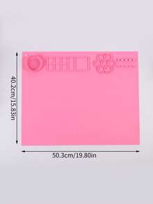 1pc  Crafts Silicone Pad, Anti Slip And Heat-Resistant, Suitable For Jewelry, Epoxy Resin, Glitter Adhesive, DIY Sheets, Nail Art, And Tabletop Protection Pads