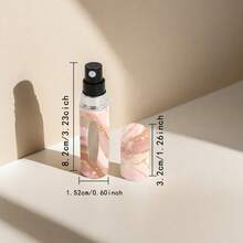 Cute Cartoon Animal Print Refillable Perfume Atomizer – Pink Marble Travel Spray Bottle - Multicolor - View 5