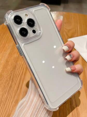 1 个 TPU + 透明亚克力双层气囊减震手机壳，带护角，适用于 Apple 16/16 Pro/16 Pro Max、15、14、13、12、11、Xs、Xr、Pro Max、17/17 Pro/17 Air/ 17 Pro Max