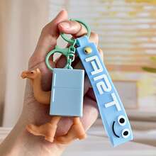 1pc Y2K Italian Brainrot Weird Creature Keychain, Abstract Animal Pendant, Novelty For Students, Bag Accessory Halloween Accessories Teachers Day Christmas Gift Ideas Bag Accessories Lanyards With Id Holder Car Accessories Bag Charms
