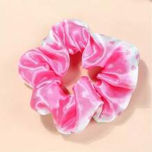 1个女士多色布艺弹力发圈，动漫风格马尾辫发圈 - 可爱大号发圈，完美生日礼物及日常使用，马尾辫发圈，发圈，橡皮筋，发绳，发圈，发绳，头饰，弹力带，美发家居饰品 - 彩色 - 查看 3