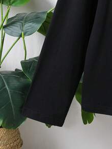 2pcs Boys Plaid Pajama Set, Round Neck Long Sleeve "BRO" Letter Print Top Paired With Plaid Print Casual Pants, Sleepwear Set, Suitable For Spring, Autumn, Winter Home Wear, Also Can Be Children's Gift - Black - View 8