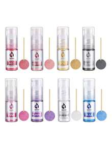 Edible Glitter Spray - 5g Edible Luster Dust Metallic Glitter For Drinks, Cake Decorating, Baking - Edible Food Coloring Powder Shimmer Glitter For Cocktail, Icing, Candy - Multicolor - View 5