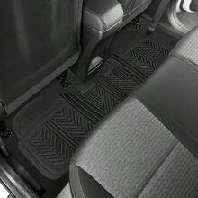 FlexTough Performance All Weather Rubber Car Floor Mats - 3 Piece Floor Mats Automotive Liners Truck SUV, Heavy - Duty Waterproof Black - 黑色+墊子 - 查看 8