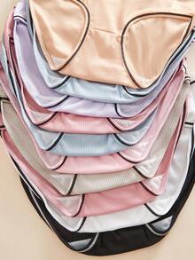 10 条装女童简约休闲舒适透气内裤，前腰带饰有可爱蝴蝶结设计，学生内衣