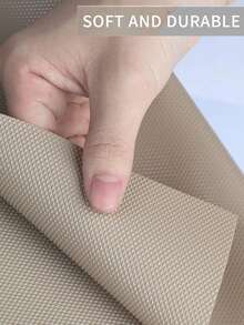 1 Roll 11.8*39.4inch Kitchen Shelf Liner,Non-Adhesive Easy To Cut Drawer Liner,Khaki Waterproof Oil-Proof Refrigerator Liner. - Khaki - View 2