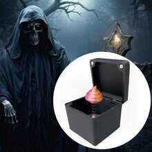 惊喜便便礼盒在中间，手指便便心放在盒子里，烦人的礼盒，盖革礼盒，只为你盒子，成人恶作剧弹出式礼盒，办公桌面装饰有趣的恶作剧礼盒，圣诞节 - 彩色 - 查看 13