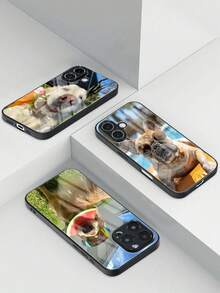 1 Stück personalisierter, modischer und süßer Paar/Haustier/Schwarz Weich Handyhülle, geeignet für GalaxyS22/S23Ultra, A14, IPhone11/12/13/14/15 Pro Max, Fotos von Leben, Familie, Reise, Hochzeit - Schwarz - Übersicht 4