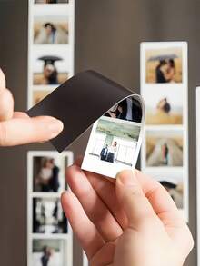 1/3/5 Piezas, Imán de nevera personalizado con foto en negro/blanco, adecuado para decoración de refrigerador, decoración de pared, decoración navideña, se puede usar como regalo de vacaciones para familiares y amigos