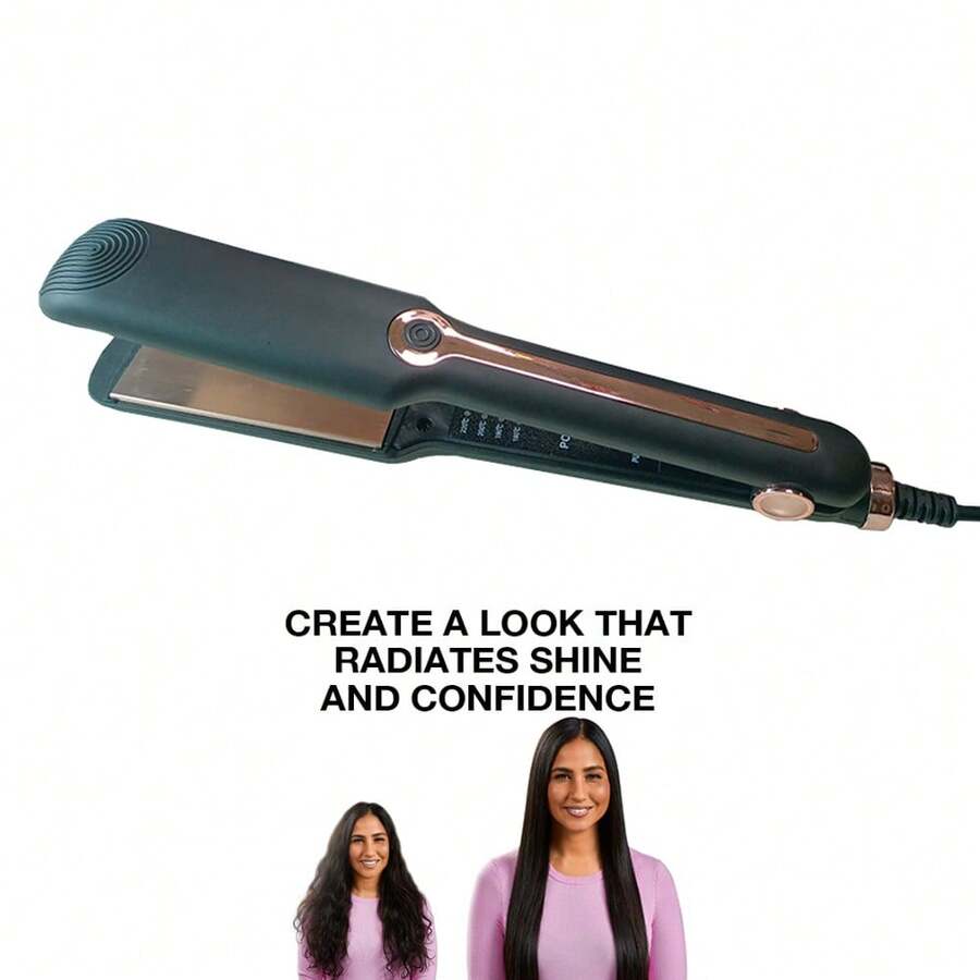 Multi-Function Straightener & Curler, 2-In-1 Hair Styling Tool, Adjustable Temperature, Fast Heating, Suitable For Back To School, Holidays, Halloween Party