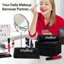 Maquillaje a granel - Toallas faciales y de mano suaves y muy absorbentes, paños faciales de secado rápido, adecuados para todos los tonos de piel clara (sensible, seca, grasa, mixta) - Uso profesional en salón y vanidad personal - Sin químicos irritantes - Regalo ideal para mujeres, se puede usar para limpieza facial y corporal, rutinas de cuidado de la piel, diseño minimalista adecuado para entusiastas del cuidado de la piel, diseño sencillo, tela suave, preferido por profesionales de la belleza
