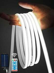 1条户外太阳能LED灯带，8种模式，带红外传感器，适用于圣诞节、花园、庭院、草坪、树木、房屋、万圣节装饰 - 彩色 - 查看 2