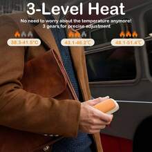 Mini réchauffe-mains électriques avec réglages, réchauffe-mains électrique portable et réutilisable pour hommes, femmes et enfants, pour une utilisation en intérieur et en extérieur. Cadeaux de Noël noirs, réchauffe-mains, cadeaux pour hommes, articles pour bas de Noël, réchauffe-mains rechargeables