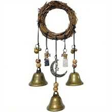 1 Piece Of Decoration With Its Own Sense Of Enchantment! Magic Bell Magic Wind Chimes With Witchcraft Pendant, Crystal Quartz Clear Blessing, Hanging Everywhere Is Like An Unexpected Fantasy - Style 1 - View 2