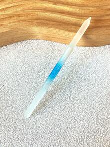 1支彩色玻璃指甲锉，圆柱形双面磨甲棒，指甲护理细节处理，指甲抛光和角质去除玻璃指甲锉 - 彩色 - 查看 13