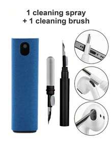 15毫升无刮痕屏幕清洁液，配超细纤维清洁布，适用于所有智能手机、笔记本电脑和平板电脑屏幕，不留残胶。便携式屏幕清洁套装，也适用于车载显示屏、智能手机和平板电脑。