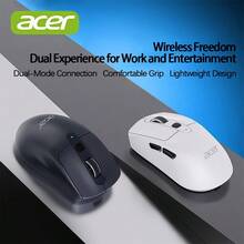 Acer OMR227 無線藍牙靜音滑鼠 多模連接 輕音按鍵設計 便攜小巧人體工學 適用於蘋果電腦商務辦公 黑色雙模 - 黑色雙模 - 查看 6