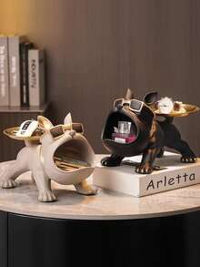 1 pièce Entrée Foyer Maison Chien Bouledogue Français de Luxe Français, Meuble à Chaussures, Rangement pour Salon, Rangement pour Clés et Petits Objets, Grand Chien, Peut Être Offert En Cadeau à Des Amis et à La Famille