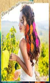 Geyoga 12 Pcs Clip In Hair Feathers Extensions For Women Colored Boho Feather Hair Clips Halloween Cosplay Costume Carnival Party Headdress Accessory Gifts(Brown, Black, Dark Coffee,Standard) - ColorE - 查看 2