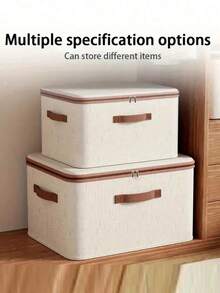 1pc Large Capacity Foldable Storage Bag, Suitable For Bedding, Clothes, Luggage, Seasonal Storage And Organization, Decoration For Autumn, Christmas, Bedroom, Closet, Foldable Linen Storage Basket - Multicolor - View 7