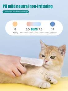 60pcs Portable Pet Grooming Wipes, Teeth, Chin, Dental Care, Finger Sleeve Wipes, Cats, Dogs Teeth Cleaning, Deodorizing