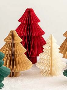 1 pièce Ornement d'arbre en forme de nid d'abeille de 9,9 cm pour le festival de Noël, décoration de Noël, décoration de papier en nid d'abeille pour arbre de Noël, décoration de fête de Noël, décoration de table de Noël, fête du Nouvel An, décoration d'ambiance du festival de Noël, convient pour la décoration de Noël, le salon, la chambre, le bureau, les cadeaux de Noël, les cadeaux de fête (avec une lanière), décoration hivernale de la pièce