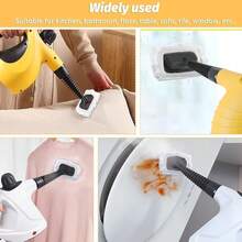 Steam Cleaner Accessories, Universal Reusable Steam Mop Pads, Steam Shot Attachments, Handheld Steam Cleaner Washable Microfiber Cloth - White - View 2