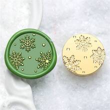 CYFUN DESIGN 1PC 3D Relief Christmas Tree Wax Seal Stamp Head, Christmas Sealing Wax Stamp, Gift Package Wax Seal, Christmas Gift Wax Seal Kit, Wax Sealing Stampfor Envelopes Christmas Cards Wedding Invitations For Christmas Gift Packing - Gold - View 18