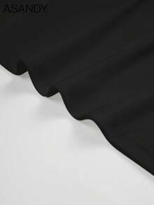 2 piezas Camisetas de mujer con hombros descubiertos, blusas casuales sueltas, conjunto de uso diario y para el hogar, otoño/invierno - Multicolor - Ver 7