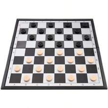 10" Magnetic Travel Chess Set - 3 In 1 With Folding Case - 13" - View 6