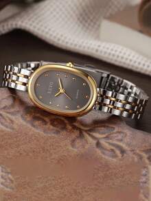 1 Stück/Set, ohne Geschenkbox, zierliche elegante Damenuhr, minimalistisch hochwertig elegant, verfeinertes Stahlarmband. Geeignet als Geburtstags-, Jahrestags- oder besonderes Geschenk für Freunde, Familie und Liebste. - Verschiedenfarbig - Übersicht 4