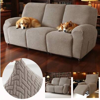 1/2/3seater Recliner Sofa Covers For Living Room Sofa Relax Armchair Slipcovers Stretch Reclining Couch Covers Furniture Covers