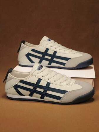 Couple's New Casual Sneakers, Lightweight Comfortable Lace-Up Athletic Shoes, Non-Slip & Durable