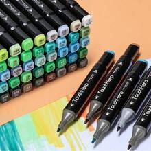 48/60/80/168/   1 Colors Art Markers Alcohol Markers Professional Art Pen Dual Tips Permanent Marker For Adults & Kids,Alcohol Based Sketch Markers For Painting Set, School Supplies Back To School - Bộ 168 bút đánh dấu nghệ thuật - Xem 8