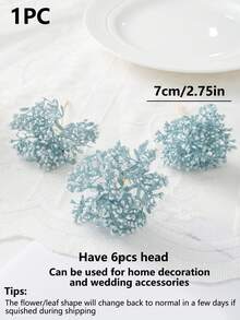 1 Lot (6 têtes) de plantes artificielles, MINI branche feuille lettre, bouquet DIY, matériel de couronne, accessoires de boîte à bonbons, décoration de mariage à domicile, fleur de poignet de mariée, fleur de poitrine, matériel de fleur de tête, cadeau de la Saint-Valentin, décoration du Nouvel An, accessoires de gâteau de fête d'anniversaire Plantes artificielles Décoration de chambre Décoration d'automne Décoration de jardin Centres de table