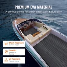 Boat Flooring, EVA Foam Boat Decking 94.5" X 23.6", Non-Slip Self-Adhesive Flooring, 15.5 Sq.Ft Marine Carpet For Boats, Yacht, Pontoon, Kayak Decking - 深灰色 - 查看 4