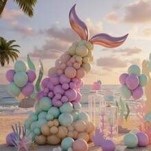 Ballon Girlanden Bogen Set, Meerjungfrau Themen Party Dekorationen, Geburtstags Party Dekorationen, Weihnachts Dekorationen, Heim Dekorationen, Klassenzimmer Dekorationen, Hintergrund Layouts, Innen Dekorationen, Party Dekorations Zubehör - Verschiedenfarbig - Übersicht 1