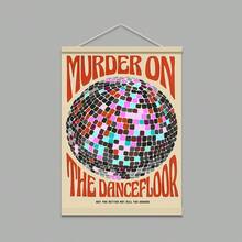 1 tấm tranh canvas nghệ thuật "Above The Dance Floor" hình quả cầu disco - Không khung, trang trí tường với lời bài hát, thích hợp cho phòng khách, phòng ngủ, văn phòng tại nhà. - Nhiều màu - Xem 19