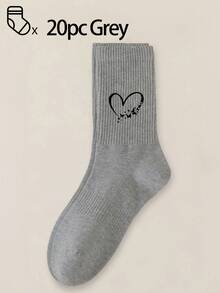 40只/30只/24只装男女通用舒适运动袜，适合运动和训练，女士长袜，适合休闲和商务穿着，抗菌、柔软、黑白配色，防臭、吸湿排汗、轻便透气，适合秋冬季节，另有20只/10只/8只/6只/4只/2只装可选。透气性极佳。 - 彩色 - 查看 12