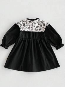 Baby Girl Vintage Ditsy Floral Dress, Autumn