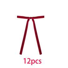 1/12 Pieces Of Vintage Velvet Christmas Bow, Used For Tree Decoration, Rural Crafts And Gifts, Classic Polyester Ribbon Bow, Christmas Valentine's Day Wedding Birthday Vacation Home And Wedding Decorations