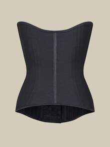 1 件女士双层网眼束腰紧身胸衣，带按扣，塑身效果佳 - 彩色 - 查看 4