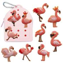 Flamingo Schuhe Accessoires Sandalen Clown Pin Abzeichen Jeans Dekorative Schuhe