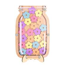 Wooden Megnetic Reward Jar With Standing Base Motivational Jar Good Behavior Rewards Jar For Classroom Management Tool - Multicolor - View 11