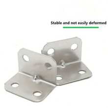 80个装不锈钢L型角码，90度金属支架，用于加固木质架子、桌子、椅子和橱柜五金配件