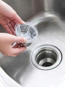 30/100/500pcs Kitchen Sink Drain Filter - Disposable Food Waste Catcher Bags, Easy Drain Cleaning, Essential Kitchen Cleaning Supplies, Sink Strainer To Prevent Clogging,Kitchen Strainer Set With Fine Mesh, Essential Kitchen Tools & Kitchen Accessories, A Must-Have Kitchen Tools Gift For Home Chefs, Space-Saving Storage For Kitchen Organizers,Christmas Kitchen Gifts Idea