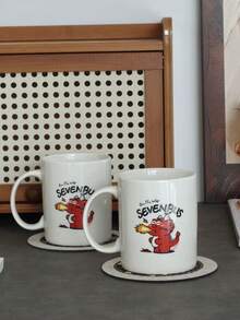 1 pieza Taza de cerámica con diseño de dragón, de alta calidad, digna de , taza para beber en el hogar, oficina, café, taza de cerámica única